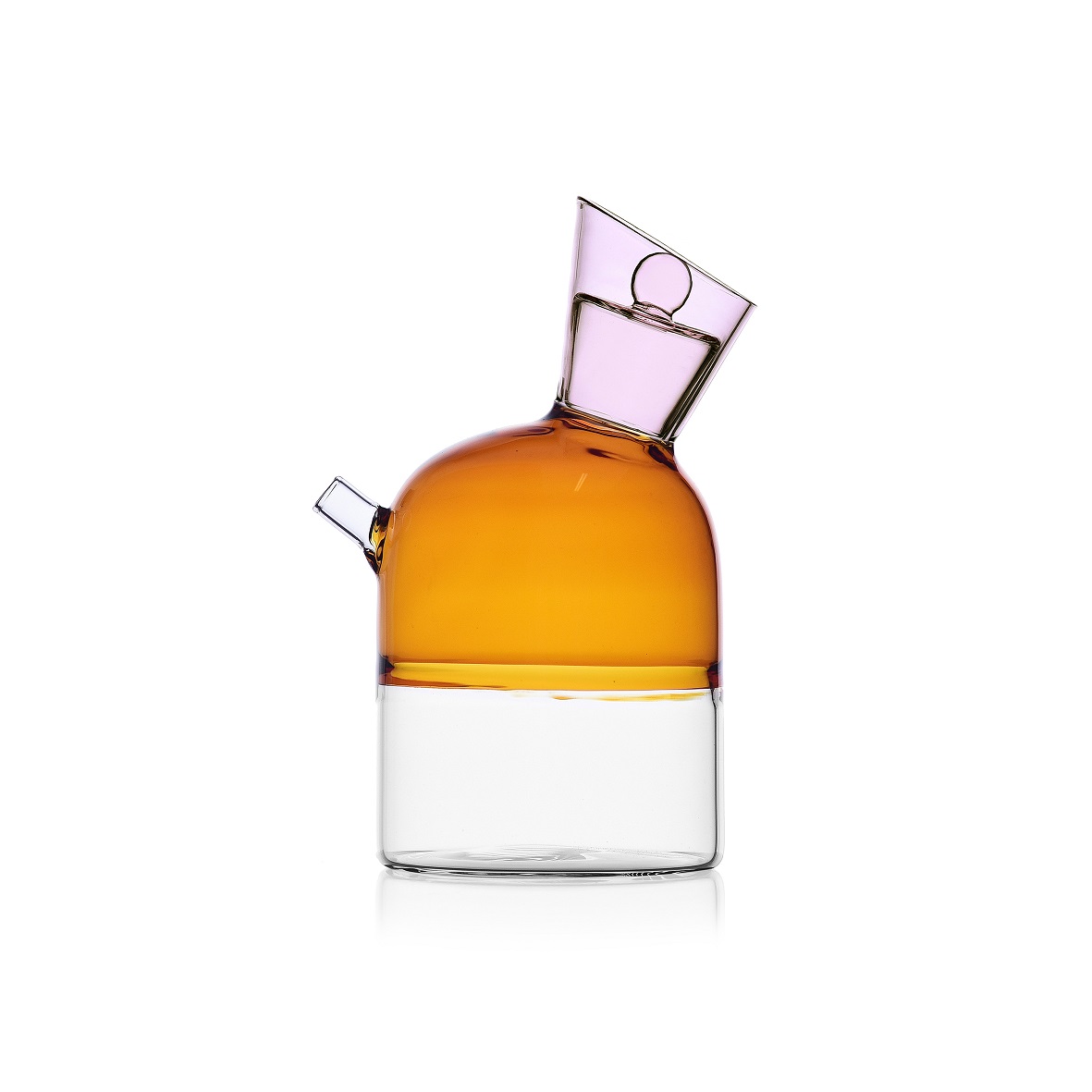 Cruet Ichendorf Travasi Clear Amber Pink